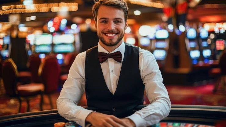 Grid permainan Fa Cai Shen Deluxe Grid permainan Fa Cai Shen Deluxe dengan simbol emas dan naga merah